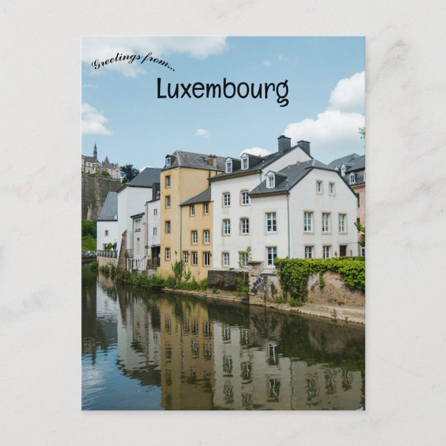 Carte Postale Canal à Luxembourg (Devant)