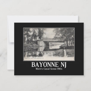Carte Postale Canal Bayonne NJ Morris 1910