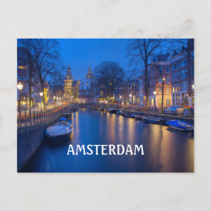 Carte Postale Canal d'Amsterdam