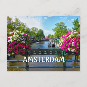 Carte Postale Canal d'Amsterdam