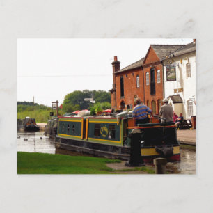 CARTE POSTALE CANAL NARROWBOATS