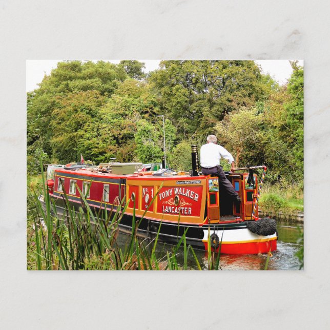 CARTE POSTALE CANAL NARROWBOATS (Devant)