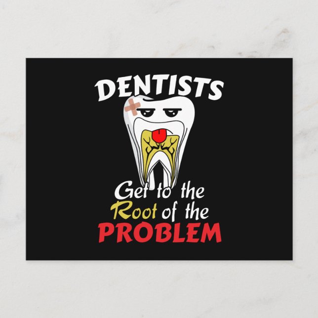 Carte Postale Canal racine pour dentiste - Jeu de cavité pour de (Devant)
