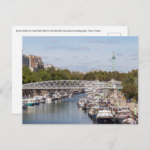 Carte Postale Canal Saint Martin - Paris
