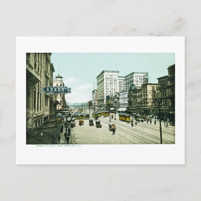 Carte Postale Canal Street, La Nouvelle-Orléans, LA (Devant)