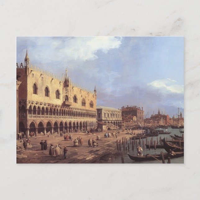 Carte Postale Canaletto- Riva degli Schiavoni : A l'Est (Devant)