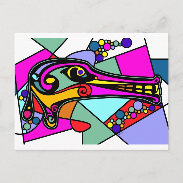 Carte Postale Canard à dragon (Devant)