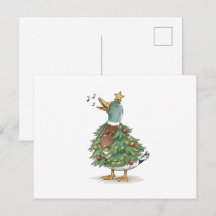 Canard d'arbre de Noël chantant pour un amour de v