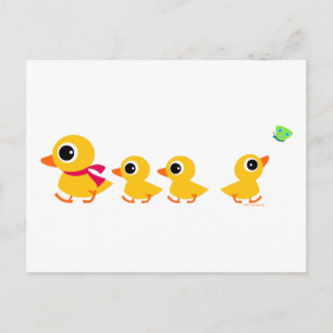 Carte Postale Canard distrait