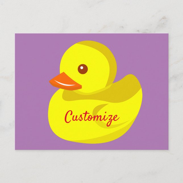 Carte Postale Canard en caoutchouc mou Thunder_Cove (Devant)