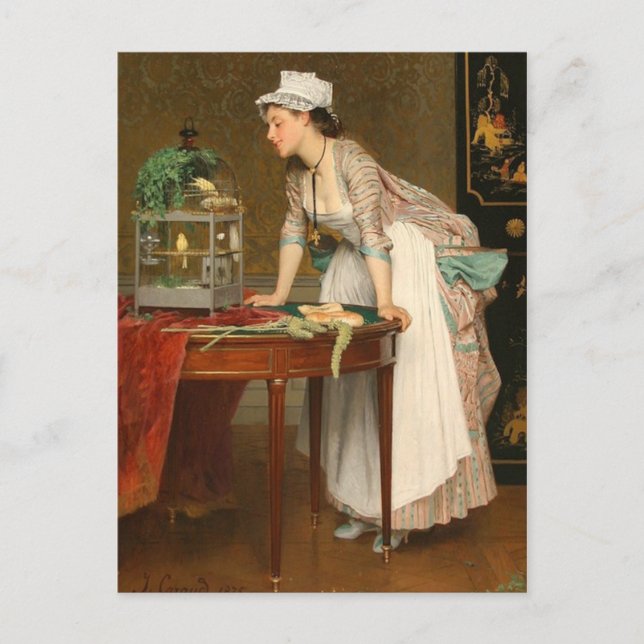 Carte Postale Canaries pour animaux - Caraud (Devant)