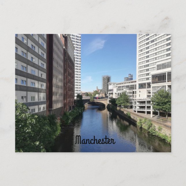 Carte Postale Canaux de Manchester (Devant)