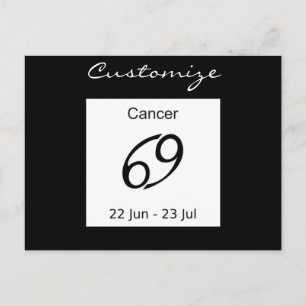 Carte Postale Cancer 69 Symbole zodiaque Thunder_Cove