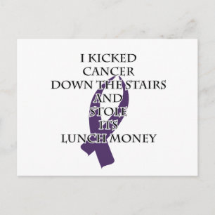 Carte Postale Cancer Bully (Ruban pourpre)