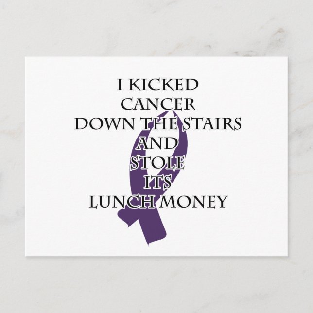 Carte Postale Cancer Bully (Ruban pourpre) (Devant)