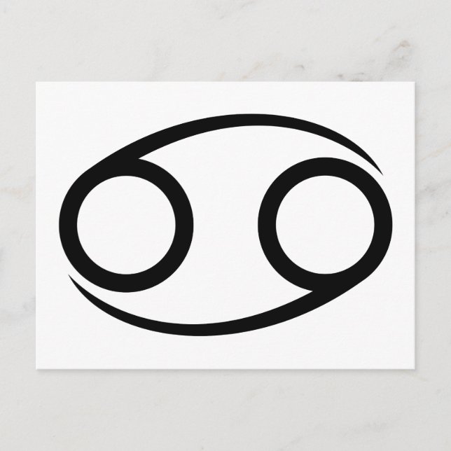 Carte Postale cancer crabe grec astrologie horoscope zodiac (Devant)
