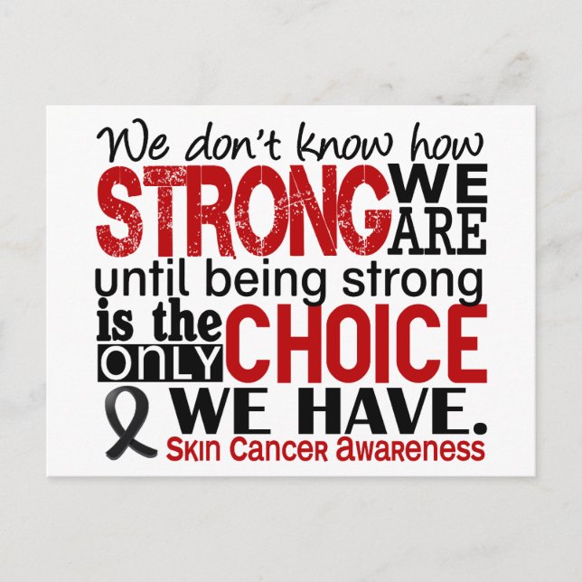 Carte Postale Cancer de la peau : quelle est notre force ? (Devant)