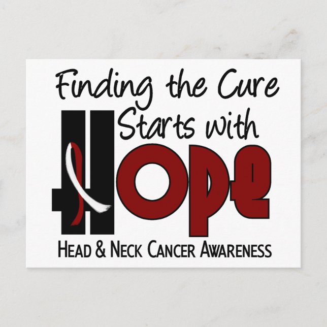 Carte Postale Cancer de la tête et du cou HOPE 4 (Devant)