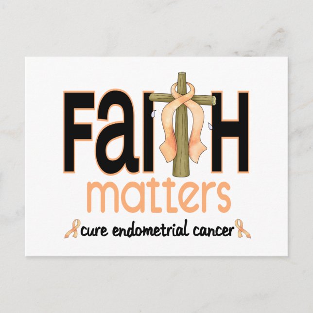 Carte Postale Cancer de l'estomac La foi est importante Croix 1 (Devant)