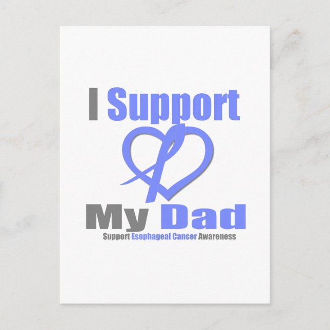 Carte Postale Cancer de l'oesophage Je soutiens papa (Devant)