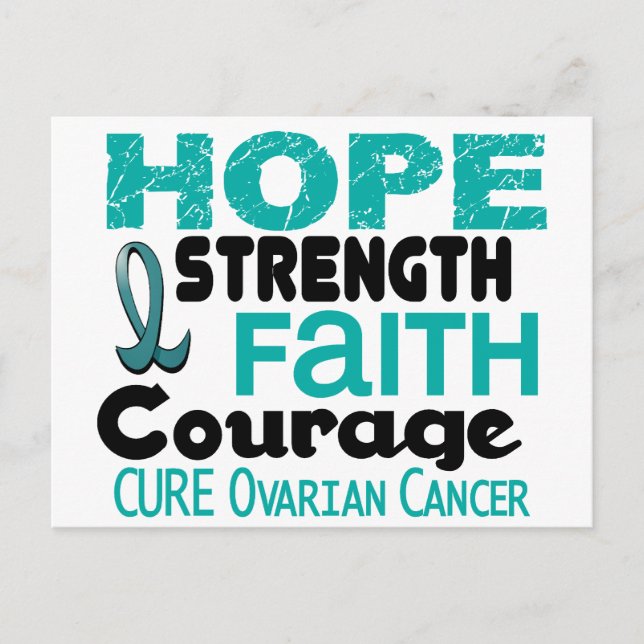 Carte Postale Cancer de l'ovaire HOPE 3 (Devant)