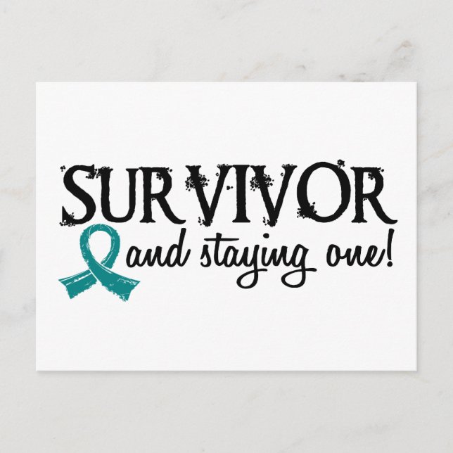 Carte Postale Cancer de l'ovaire Survivant 18 (Devant)