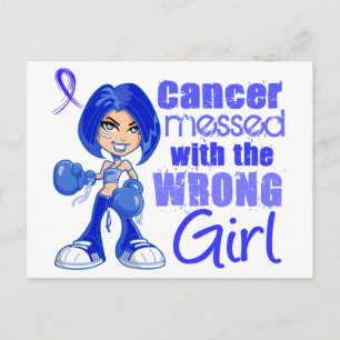 Carte Postale Cancer Du Colon Mis Avec Une Fille Mauvaise