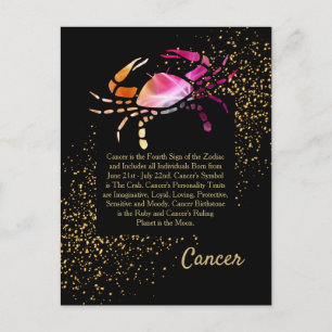 Carte Postale Cancer du crabe