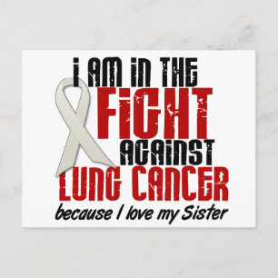 Carte Postale Cancer du poumon dans le combat 1 soeur