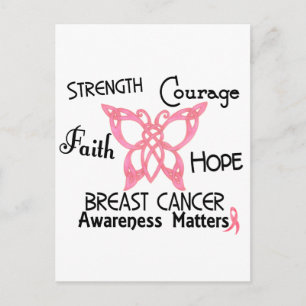 Carte Postale Cancer du sein Papillon celtique 3