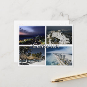 Carte Postale Cancun - Mexique - Mosaïque -