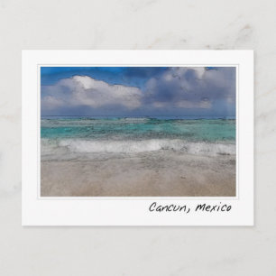Carte Postale Cancun Mexique Océan des Caraïbes Plage