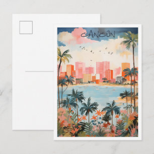 Carte Postale Cancun Mexique Voyage Esthétique