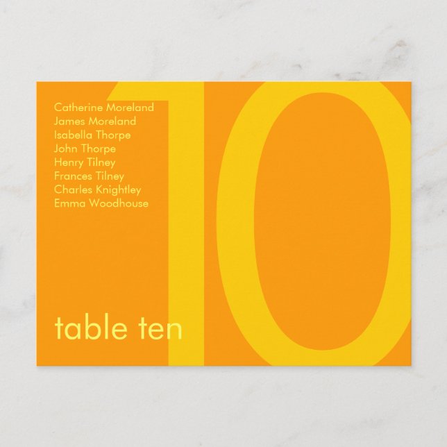 Carte Postale Candy Colours Tangerine Siège Invité (Devant)