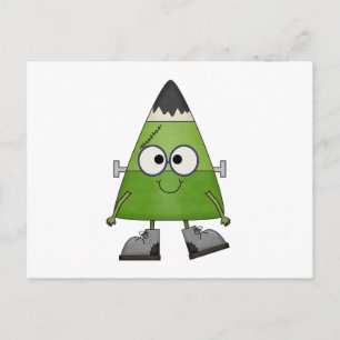 Carte Postale Candy Corn Frankenstein Halloween