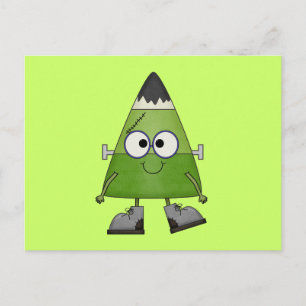 Carte Postale Candy Corn Frankenstein Halloween
