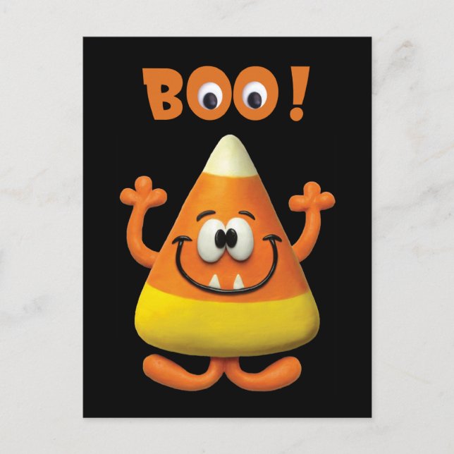 Carte Postale Candy Corn Halloween Boo Party (Devant)