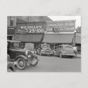 Carte Postale Candy & Ice Cream Shop, 1938