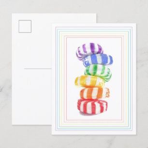 Carte postale CANDY RAINBOW