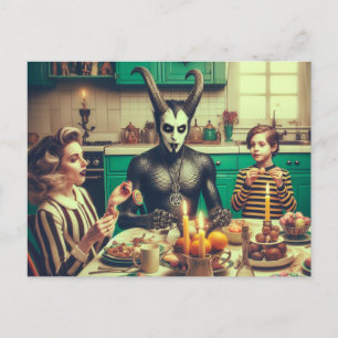 Carte Postale Candy Vintage de Pâques foncé Horreur