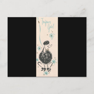 Carte Postale Caniche vintage