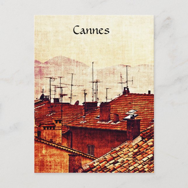Carte Postale Cannes, les toits de Provence (Devant)