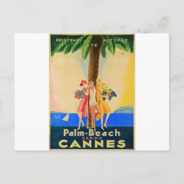Carte Postale Cannes vintage (Devant)
