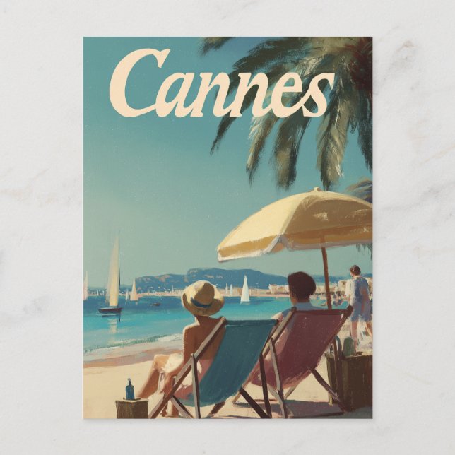 Carte Postale Cannes vintage (Devant)