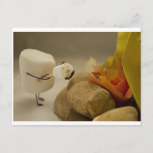 Carte Postale Cannibalisme est doux - Marshmallow toasting