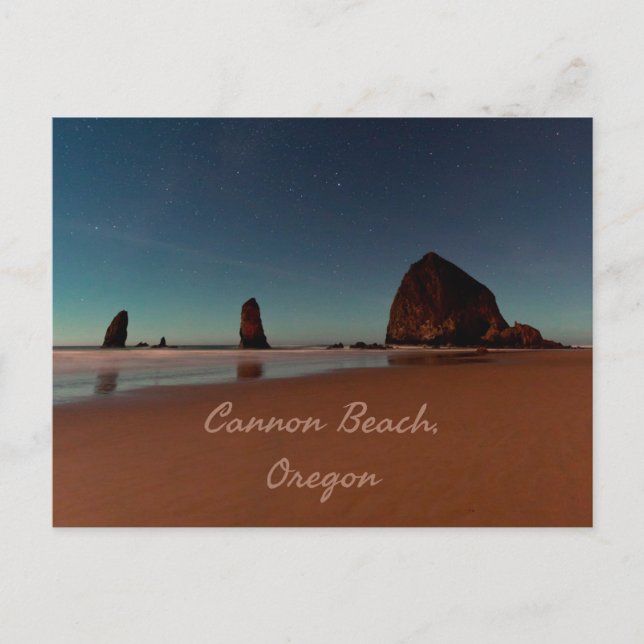 Carte Postale Cannon Beach Oregon Haystack Rock (Devant)