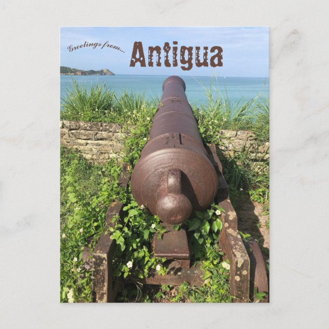 Carte Postale Cannon in Antigua (Devant)