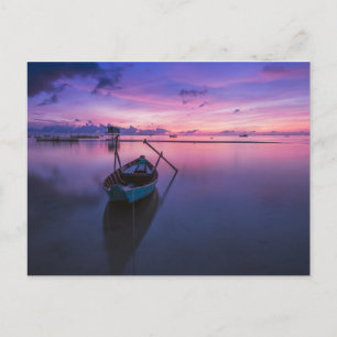Carte Postale Canoë Kayak Voile Pêche - c'est la vie
