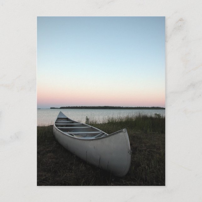 Carte Postale Canoë sur la plage (Devant)