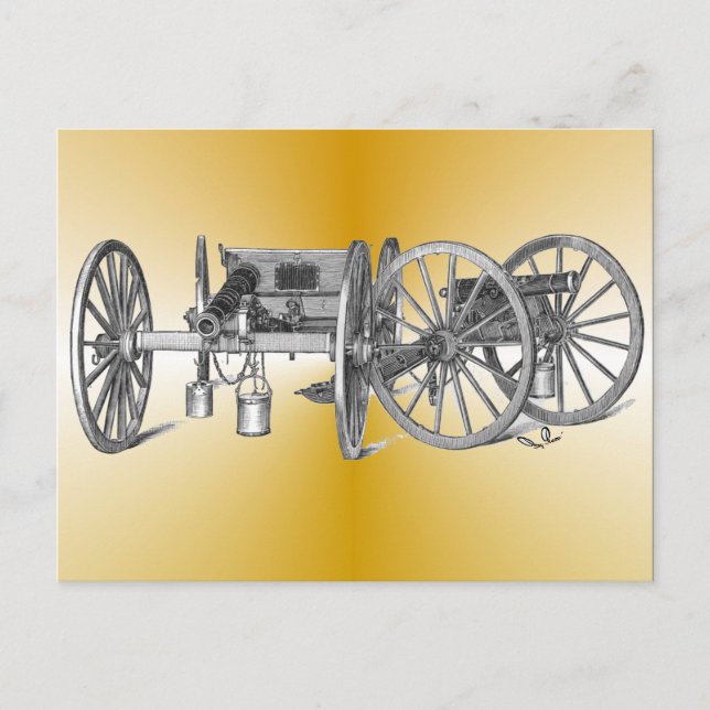 Carte Postale Canon de guerre révolutionnaire (Devant)